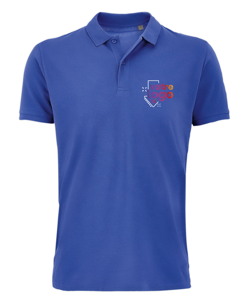 Polo coton impression multicolore 1