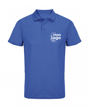 Polo respirant impression 1 couleur