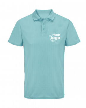 Polo respirant impression 1 couleur