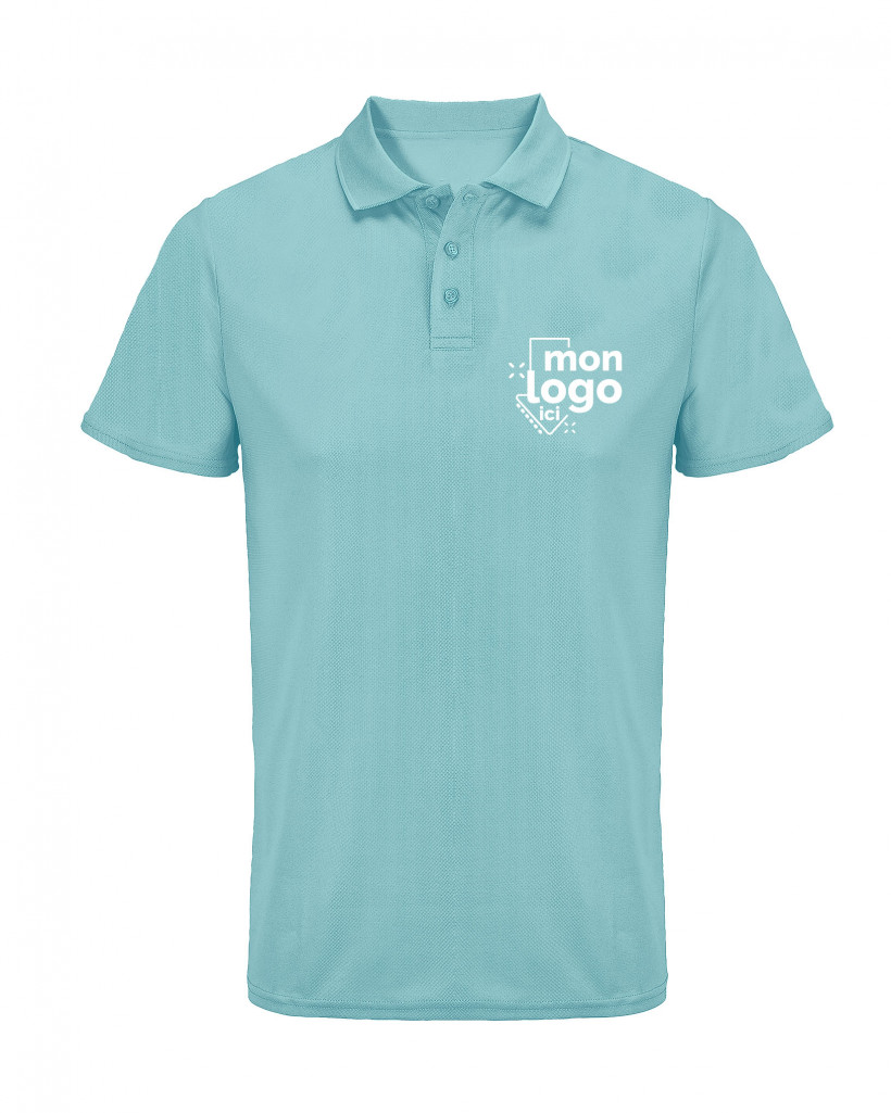Polo respirant impression 1 couleur 0