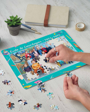 Puzzle impression multicolore 0