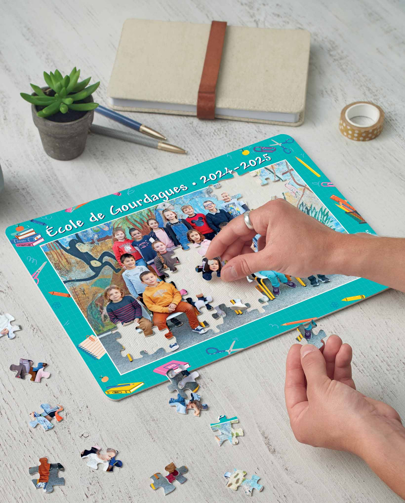 Puzzle impression multicolore 0