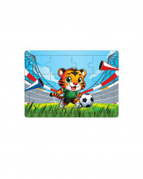 Puzzle en carton football 12 pièces