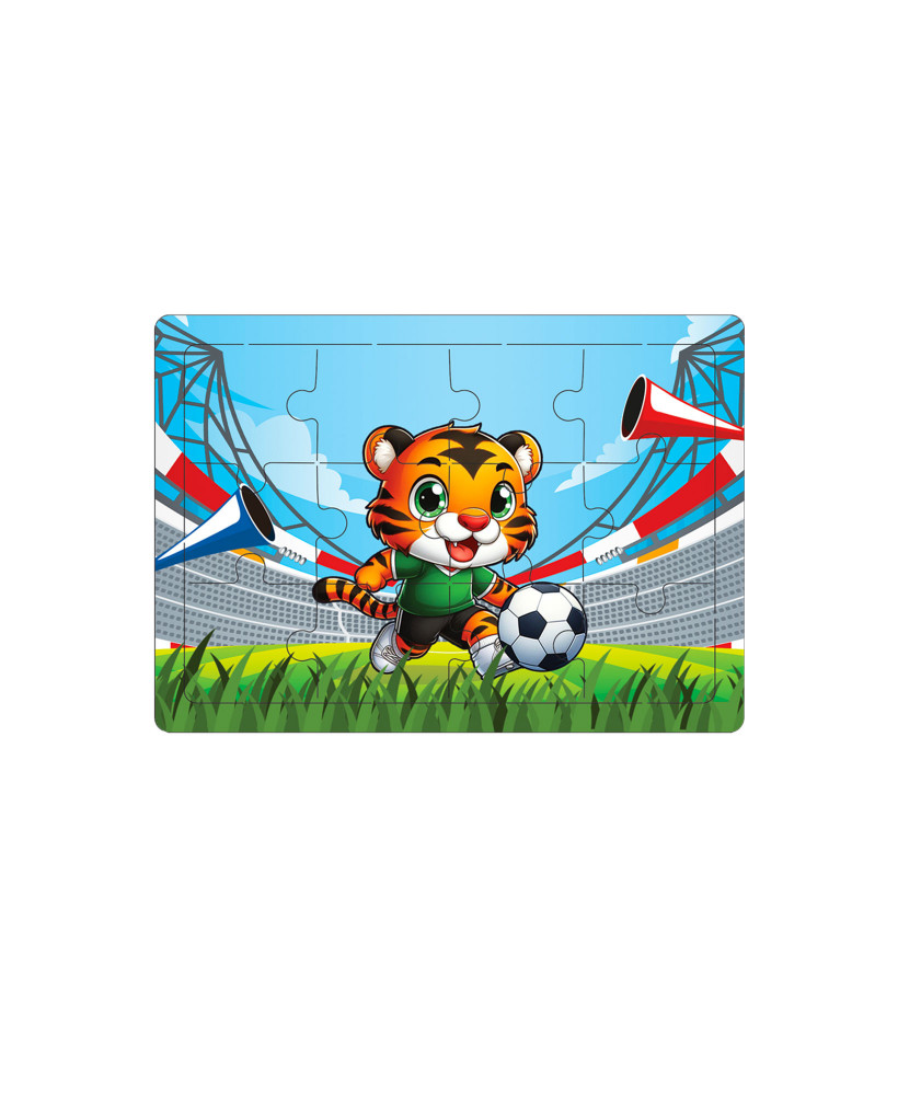 Puzzle en carton football 12 pièces