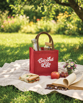 Sac lunch bag en 80 % coton et 20 % jute coll Second life