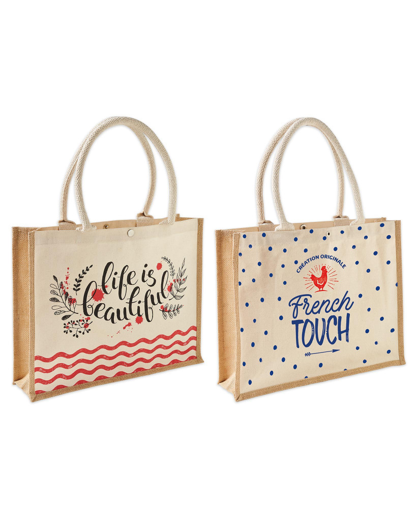 Sac toile de jute impression 1 couleur 2