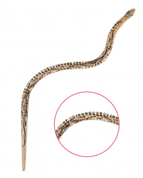 Serpent articulé en bois
