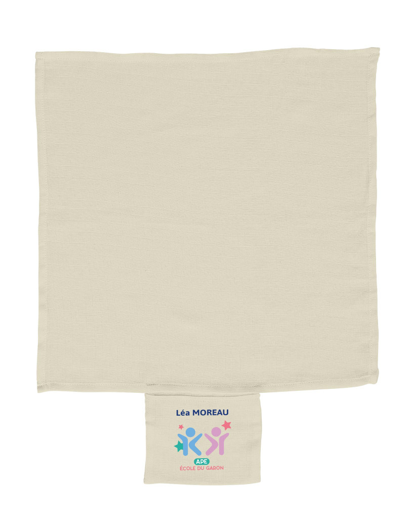 Serviette de cantine nom/prénom 4