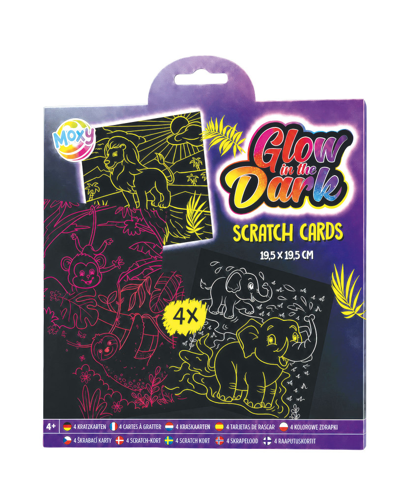 Set de 4 cartes à gratter