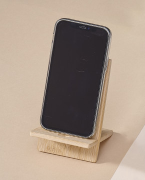 Support de téléphone en bambou