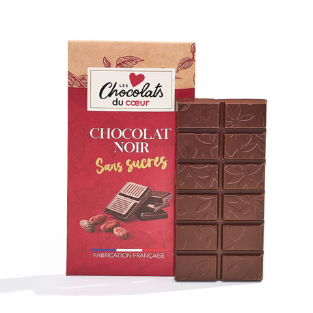 Tablette au chocolat NOIR sans sucres