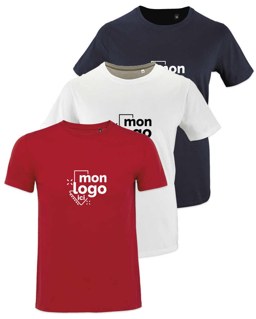 Tee-shirt Bio impression 1 couleur 2
