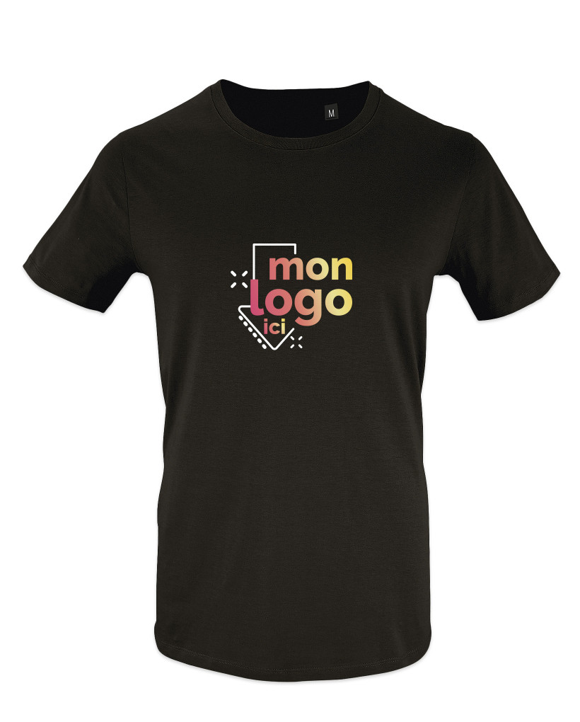 Tee-shirt Bio impression multicolore 1