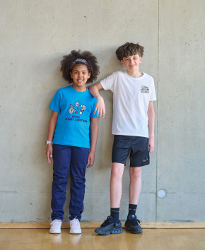 Tee-shirt en coton imp multicolore