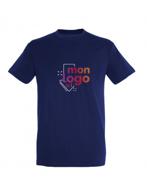 Tee-shirt en coton imp multicolore