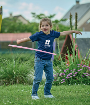 Tee-shirt couleurs en coton impression 1 couleur