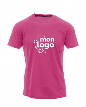 Tee-shirt respirant impression 1 couleur