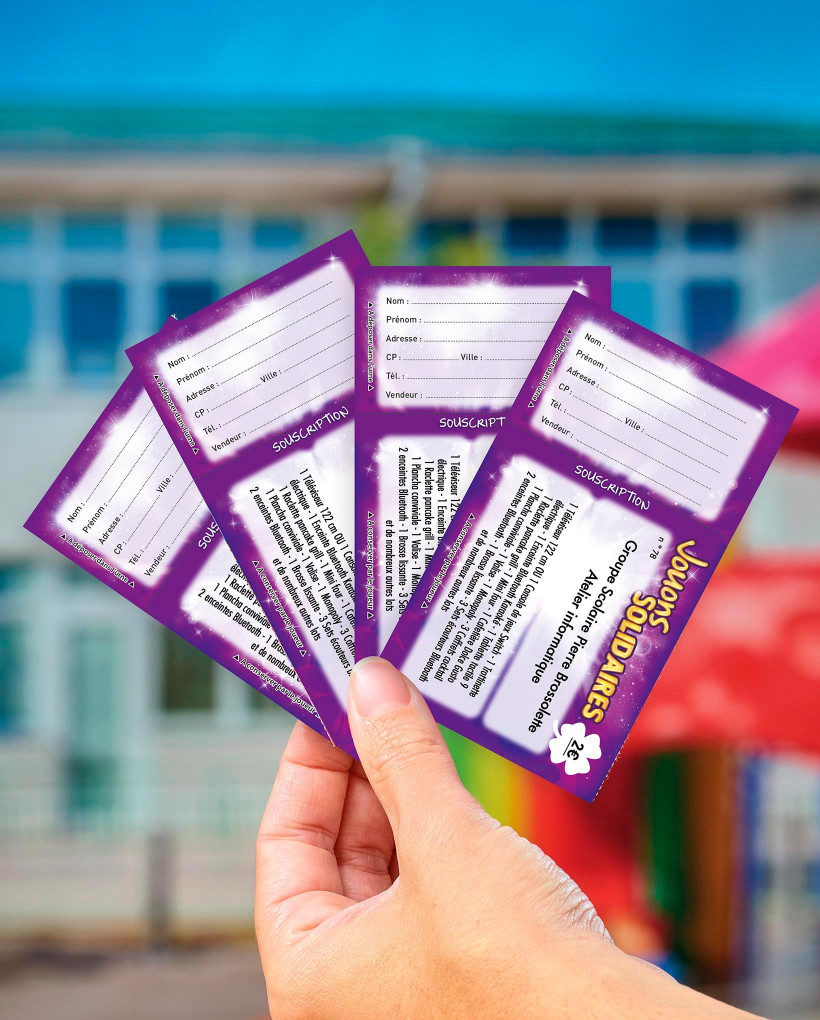Tickets de souscription 10,5 x 6 cm 1