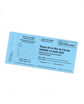 Tickets à souches 16 x 7,5 cm 3