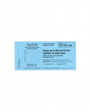 Tickets à souches 16 x 7,5 cm 2