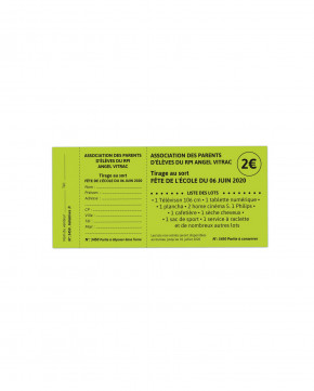 Tickets à souches 16 x 7,5 cm 3