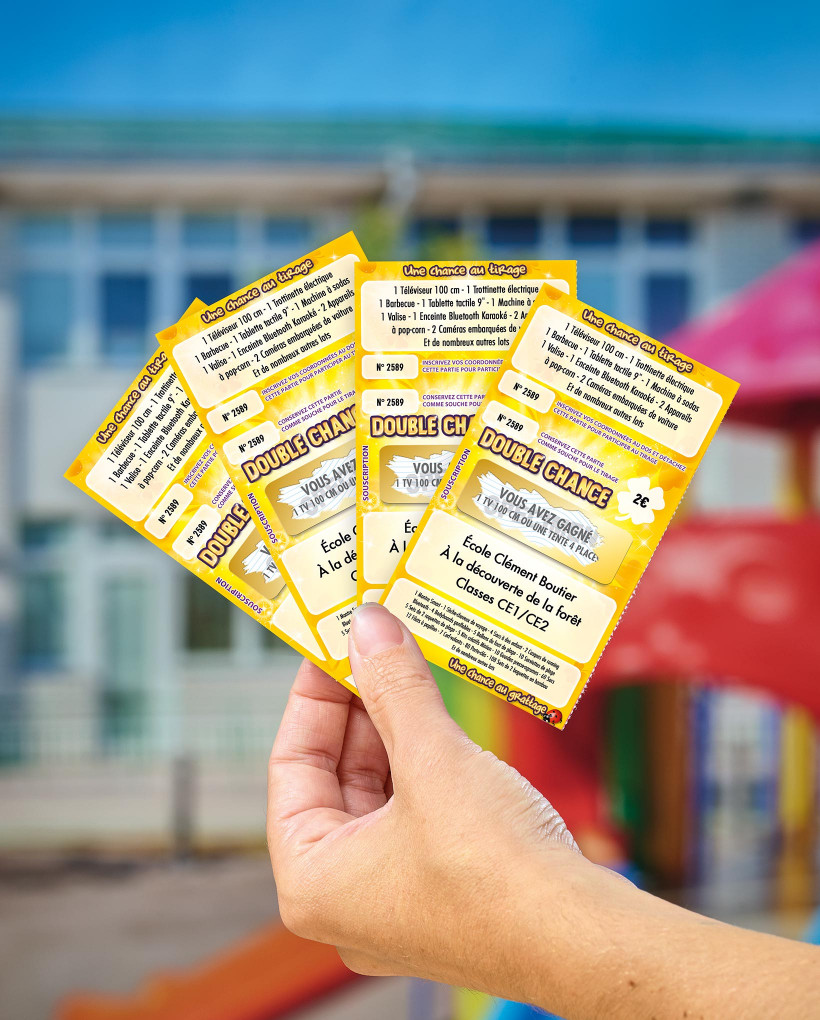 Tickets Double-chance 10,5 x 6 cm 1