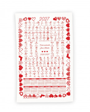 Torchon calendrier classique