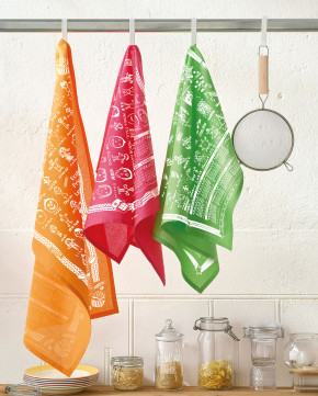 Torchon calendrier de couleur
