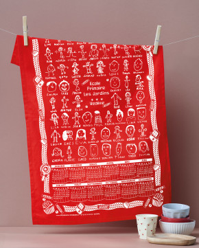 Torchon calendrier de couleur 6