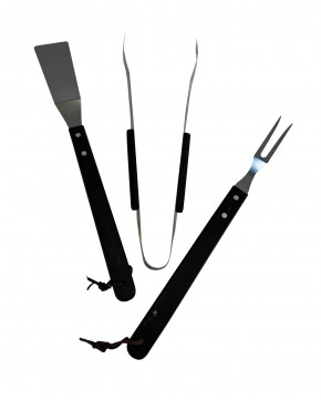 Set de 3 ustensiles de barbecue en inox