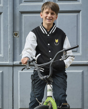 veste campus impression multicolore