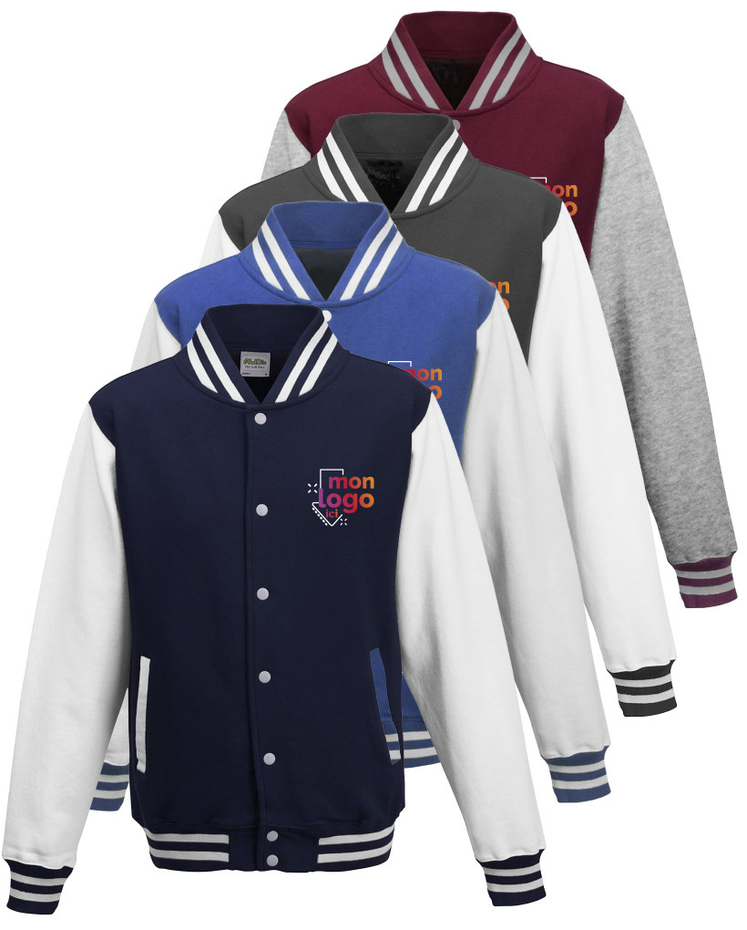 veste campus impression multicolore 3