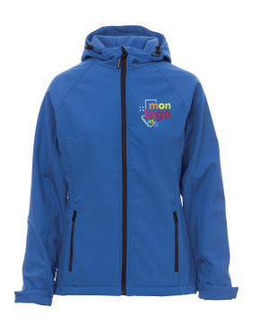 Veste softshell impression multicolore