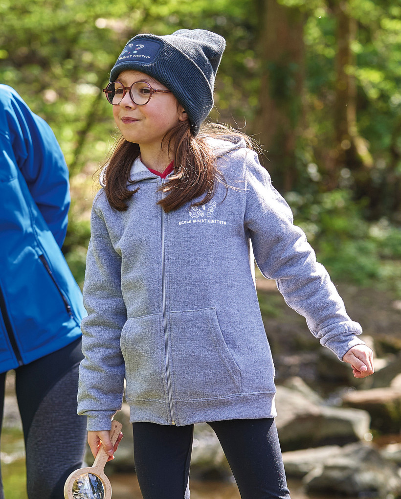 Veste zippée à capuche imp 1 coul 0