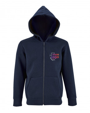 Veste zippée à capuche imp multi 2