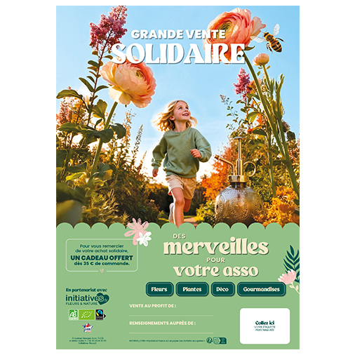 Affiche de vente Fleurs